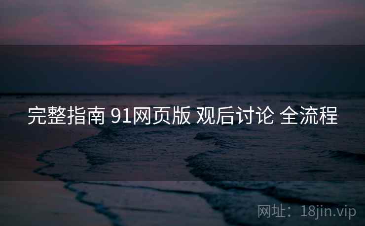 完整指南 91网页版 观后讨论 全流程