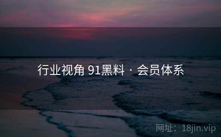 行业视角 91黑料 · 会员体系