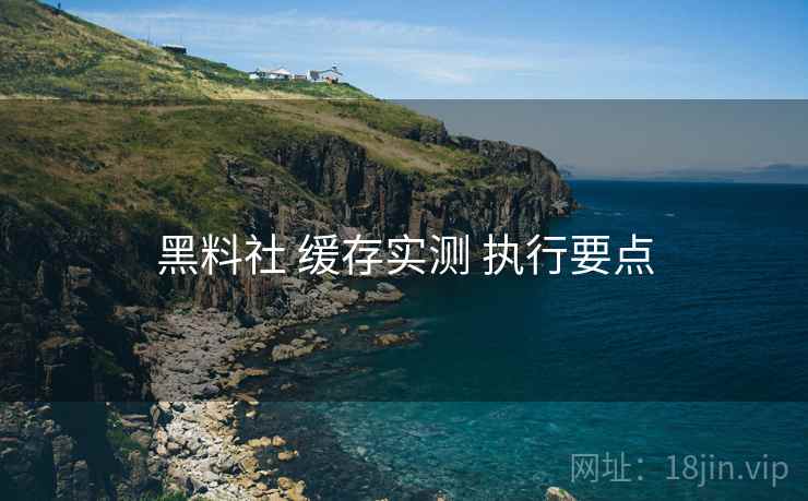 黑料社 缓存实测 执行要点 黑料社 缓存实测 执行要点